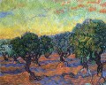 leben Grove orange Himmel Vincent van Gogh